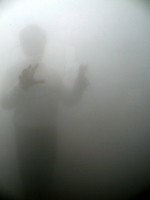 fog fogbound man