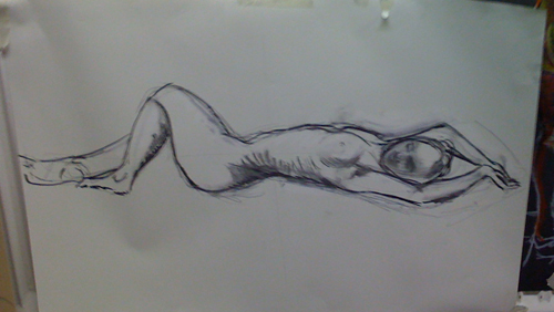reclining nude