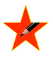 red star with pencil inside